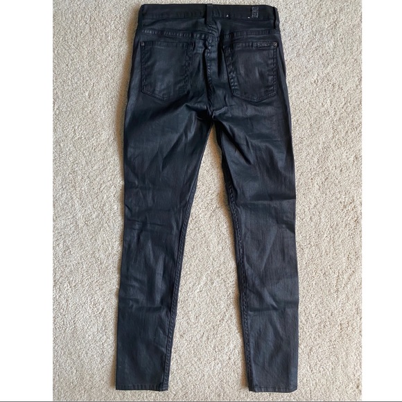 7 For All Mankind Coated Ankle Skinny Jeans (NWOT) - Picture 8 of 12